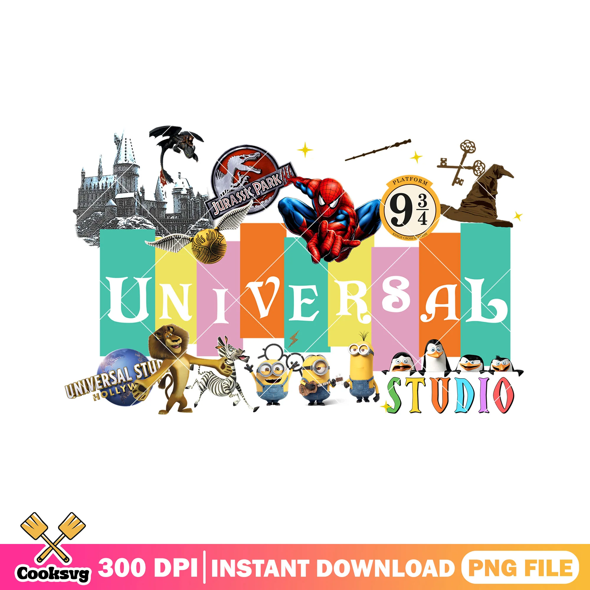 Universal studios cartoon png, disney characters png, disney studios png