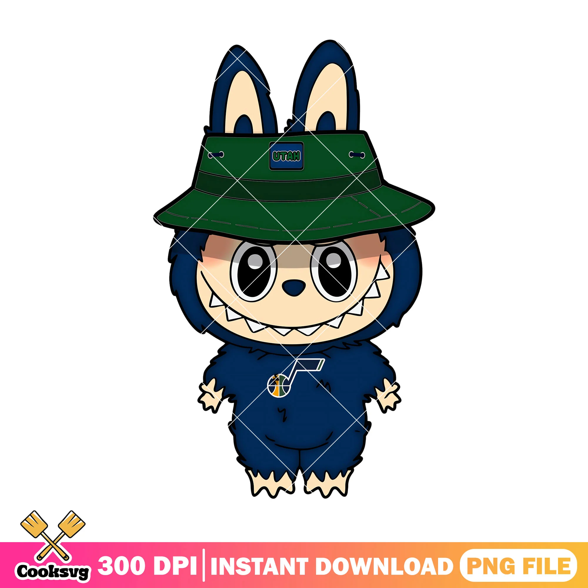 Utah labubu baseball png, labubu popmart png, labubu baby png