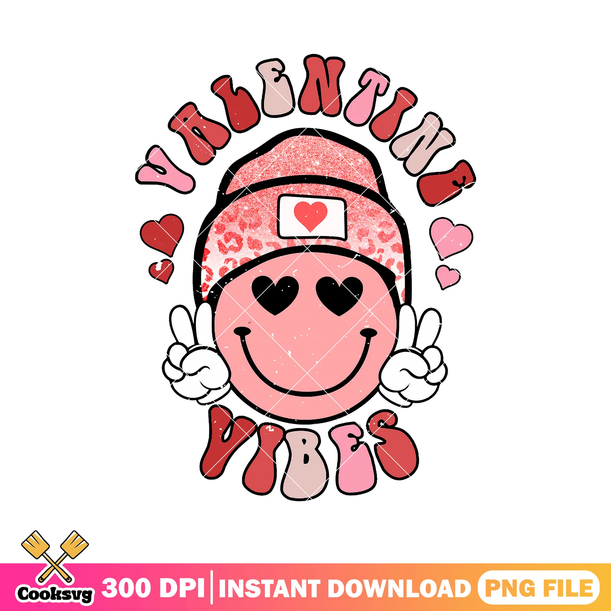 Valentine vibes icon smile png file, valentine vibes png