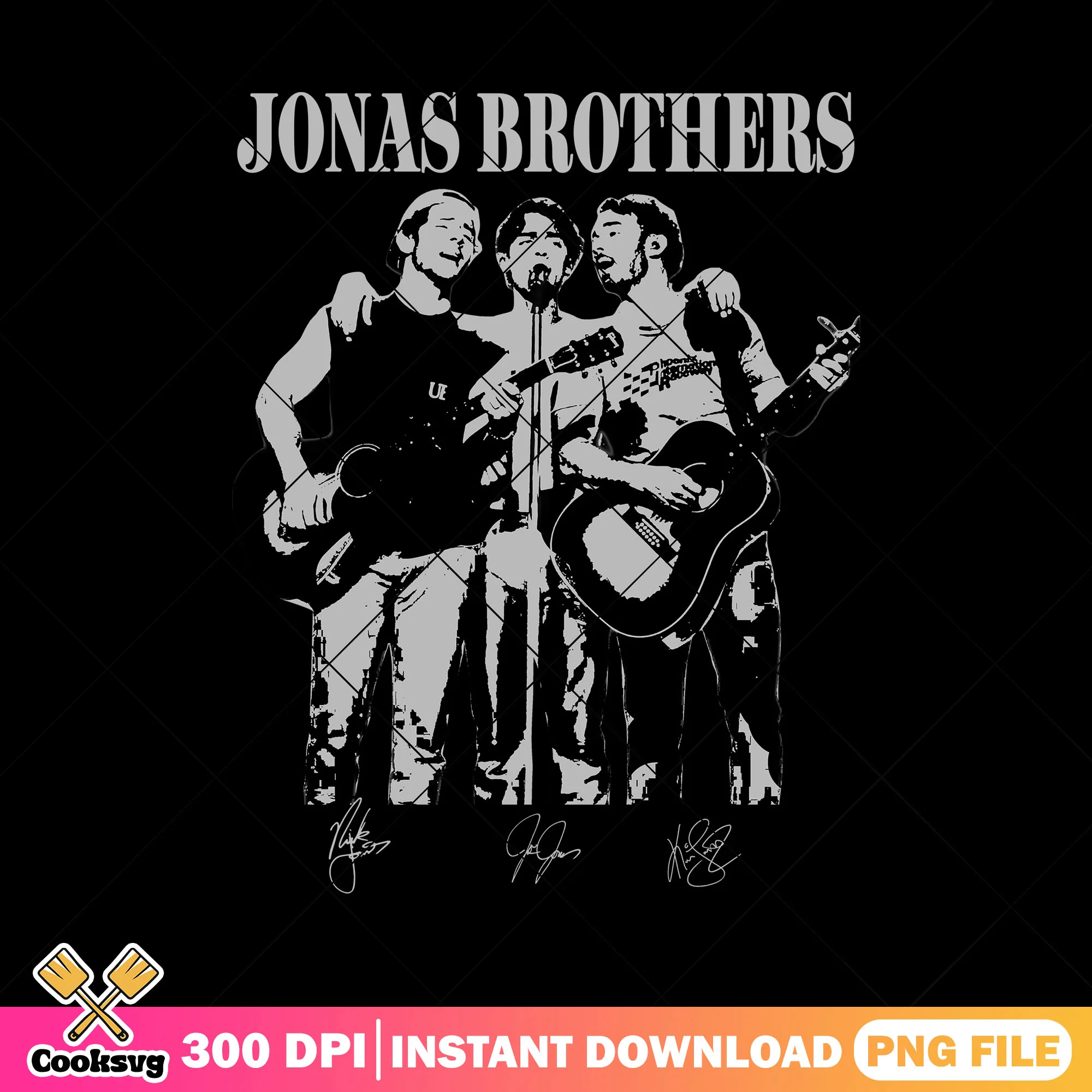 Vintage signature png, jonas brothers names png, jonas brothers png