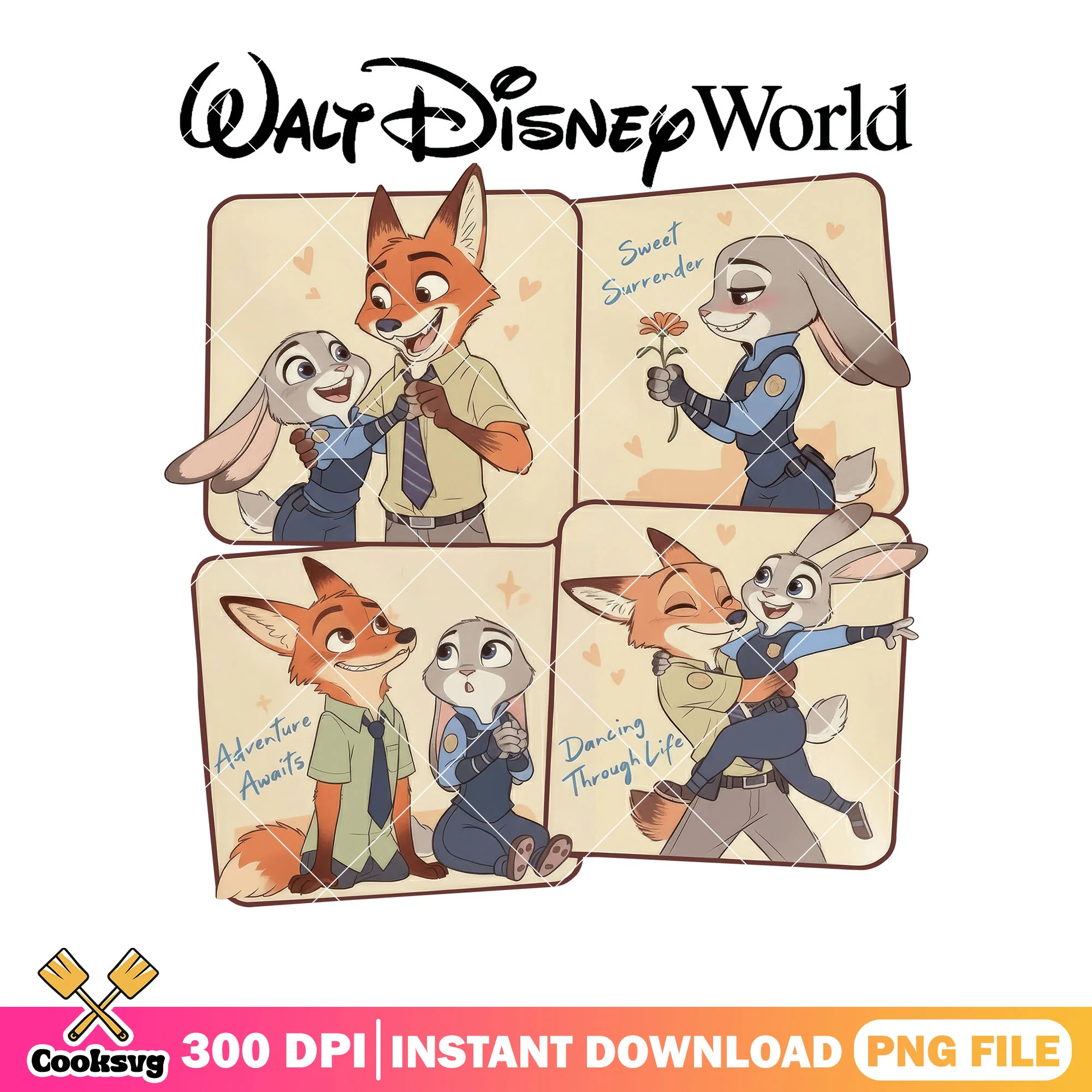 Walt disney worldpng, nick zootopia png, judy zootopia png