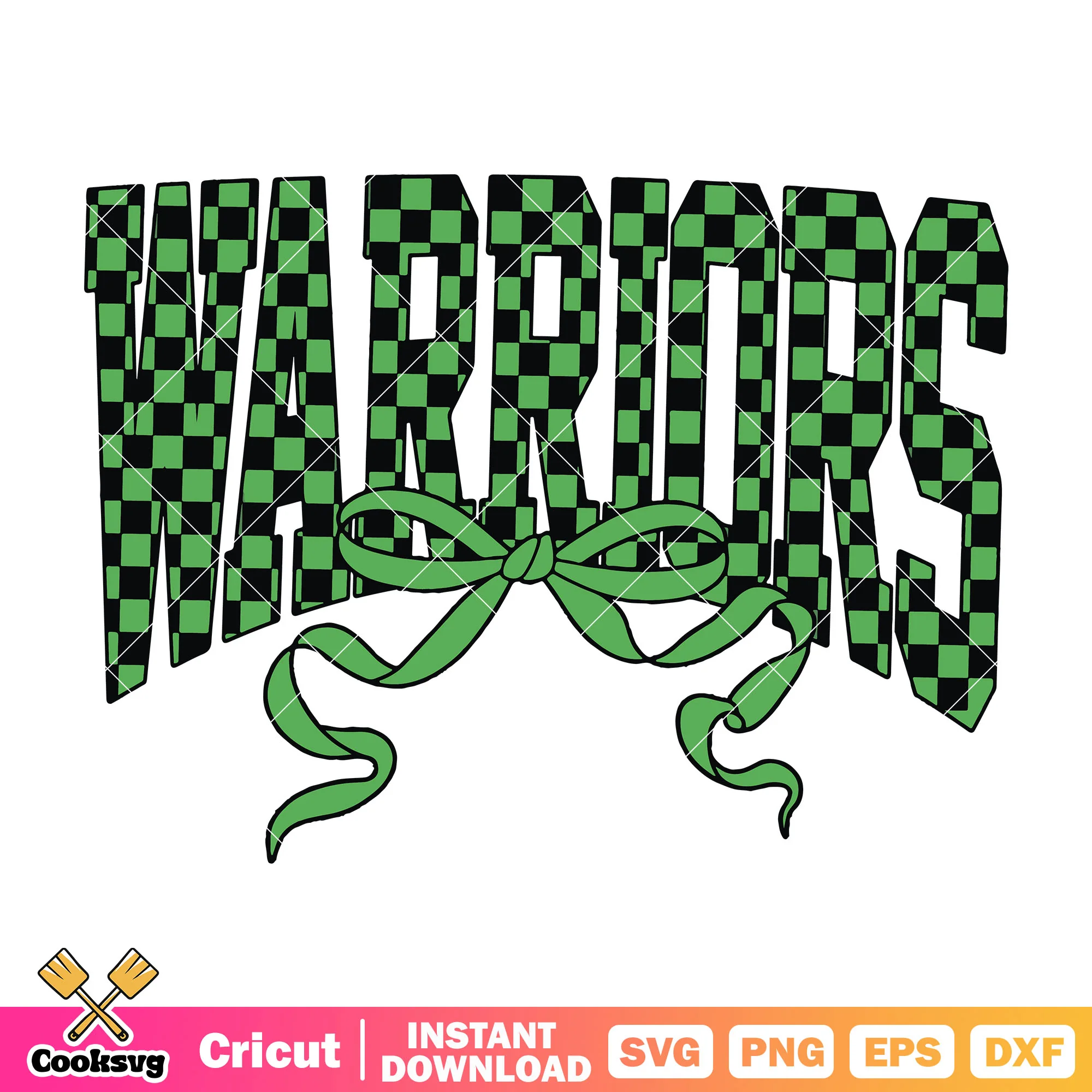 Warriors green bow tie svg, nba warriors svg, game day svg