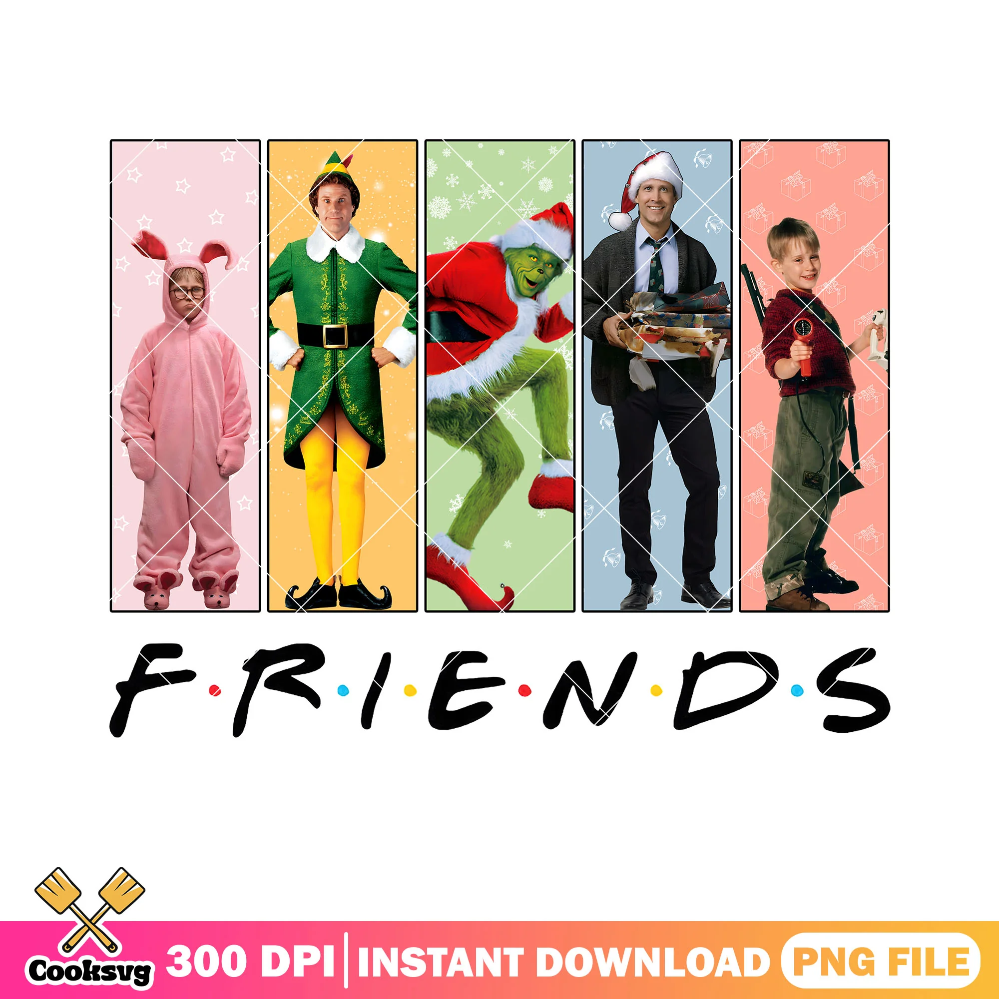 We can have grinch movie png, friends tv show png, clark griswold png