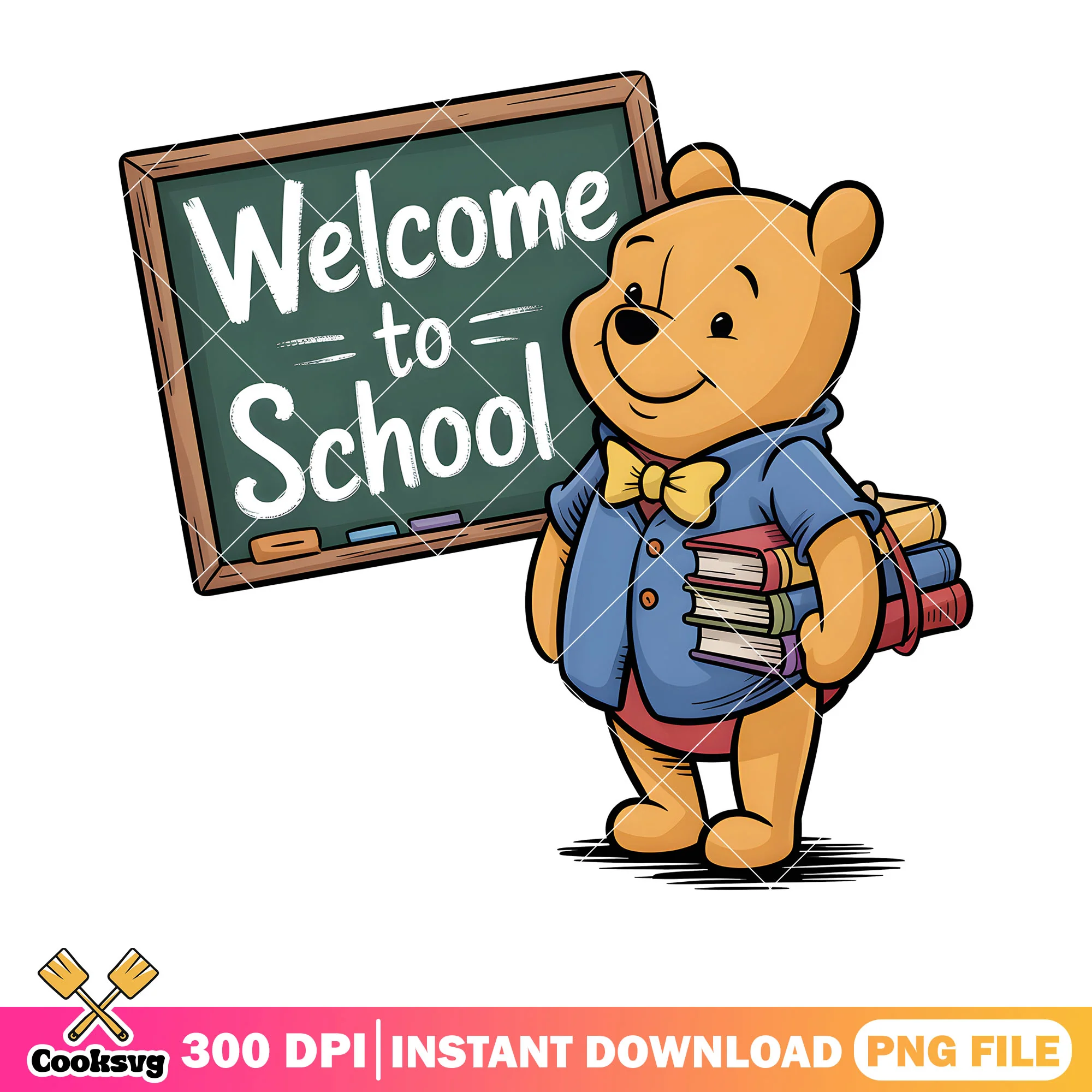 Welcome to pooh school png, poor bear png, winnie pooh bear png