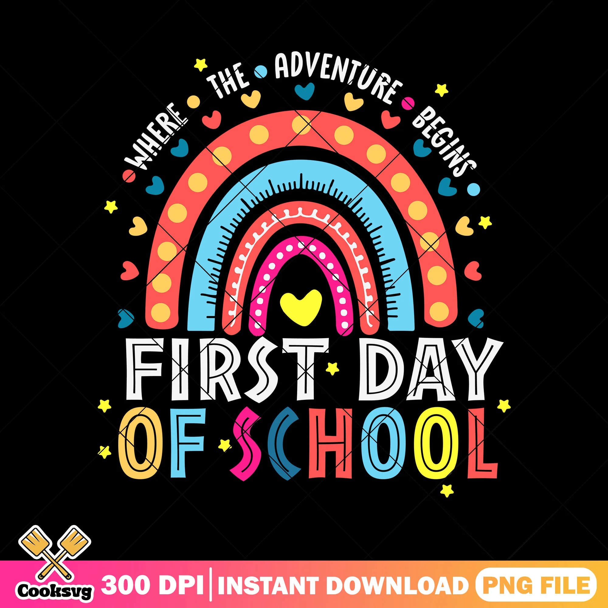 Where the adventure begin png, first day png, go back to school png