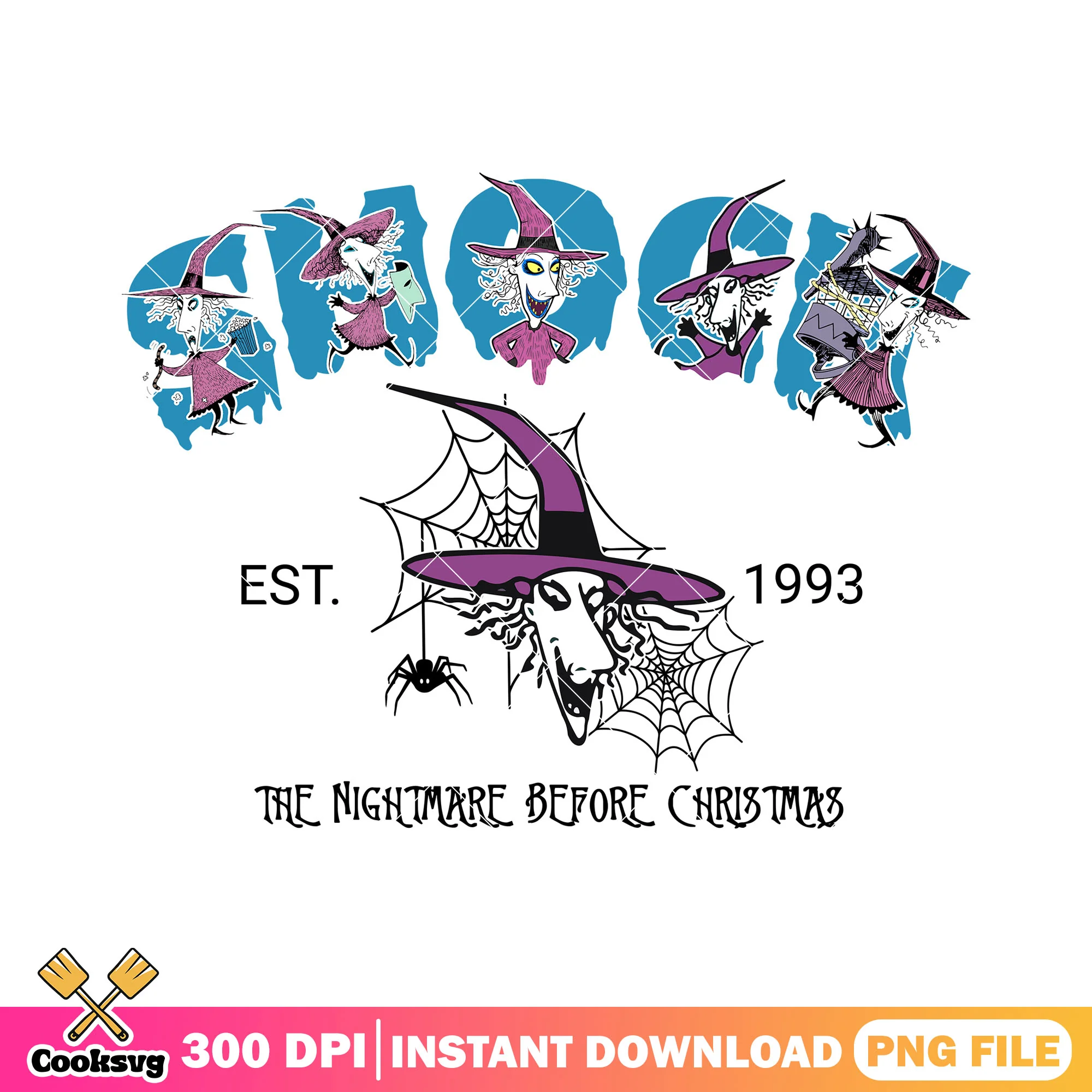 Wicked shock witch png, nightmare before christmas png, shock disney png