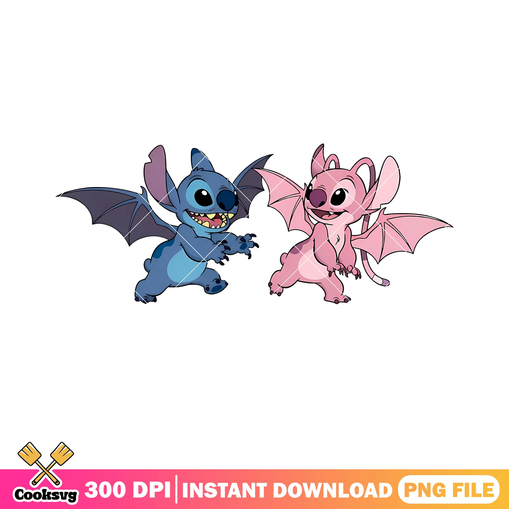 Wing of stitch png, experiment 624 png, halloween costume png
