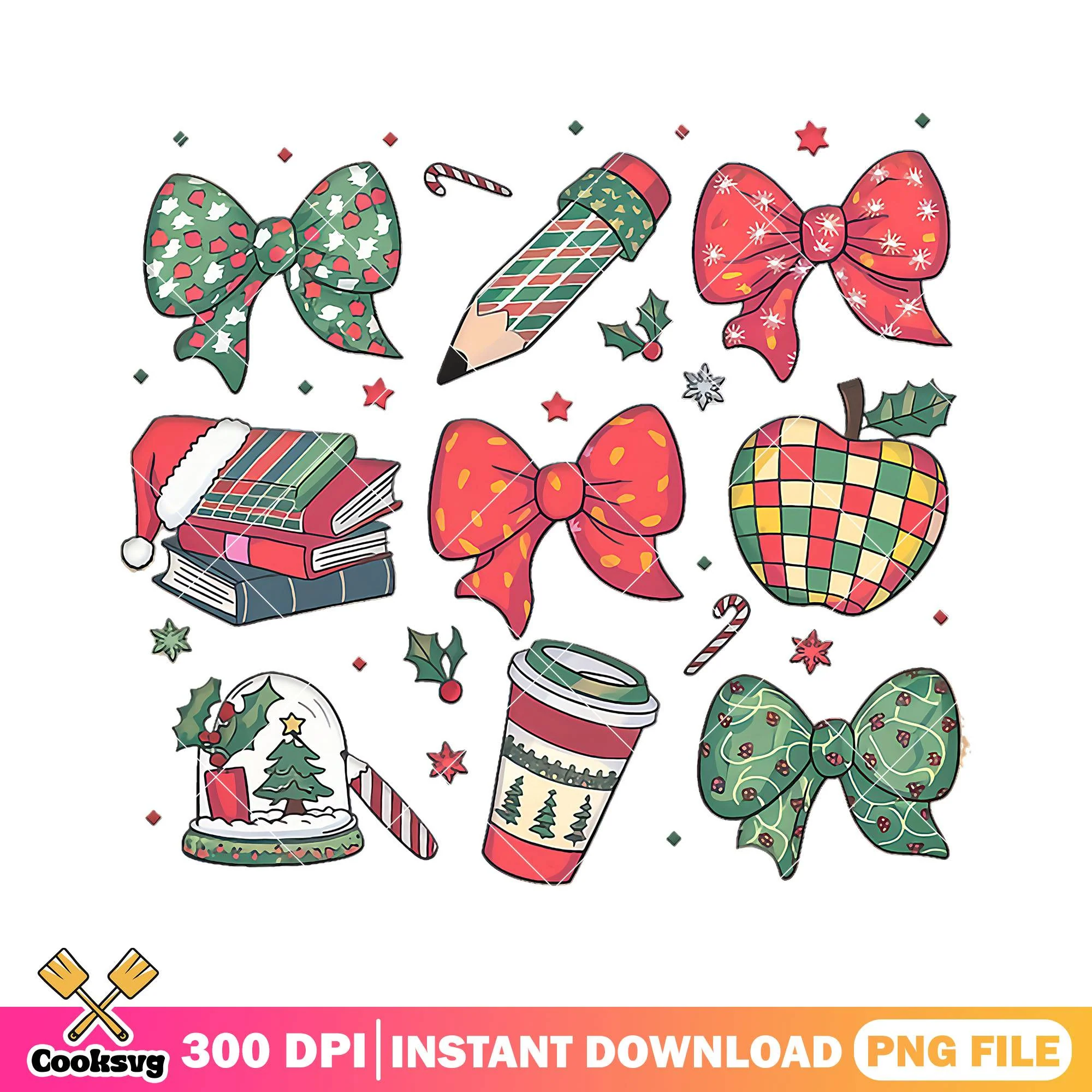 Winter school items design png, back to school art png, supply list png