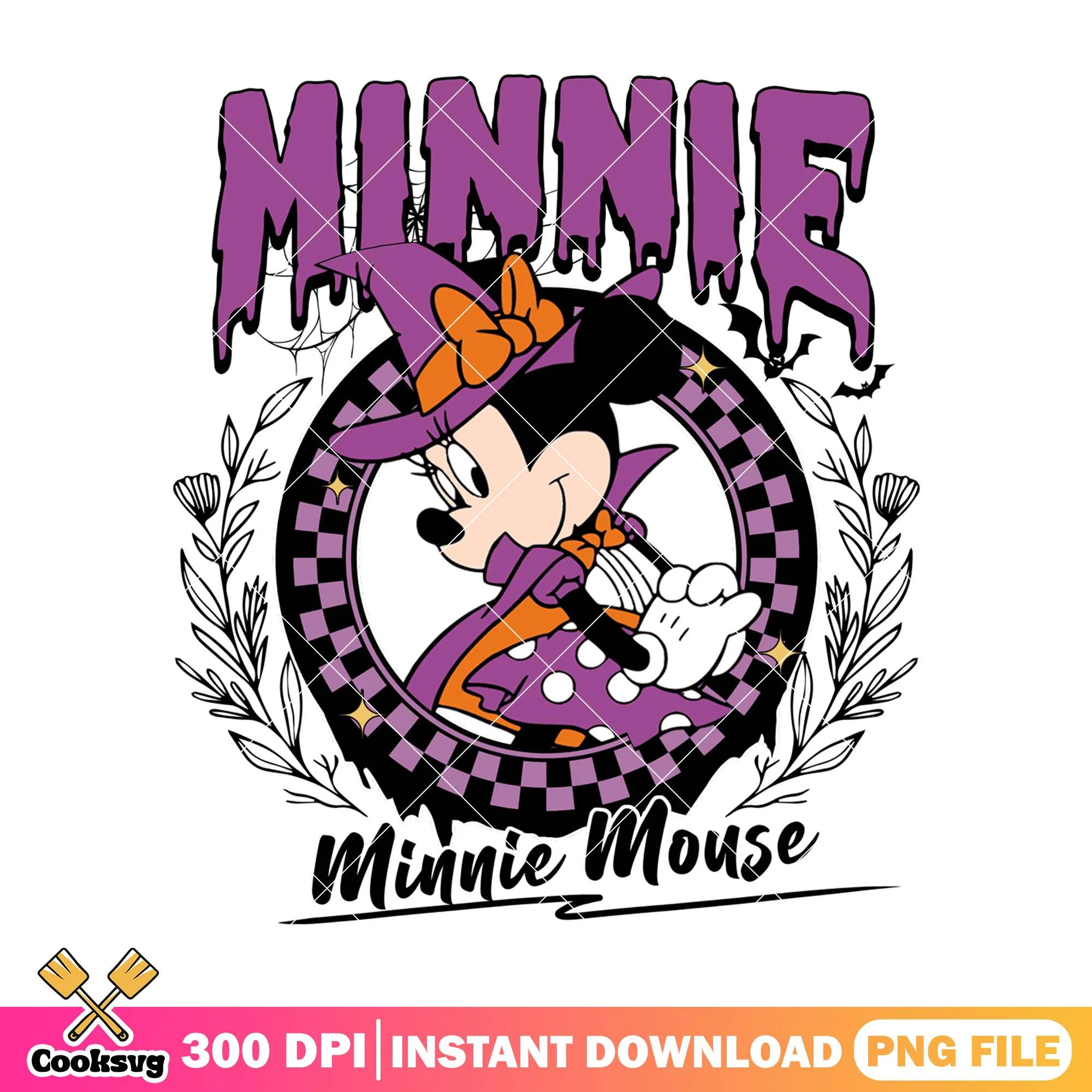 Witch costume minnie png, disney minnie png, halloween spirit png