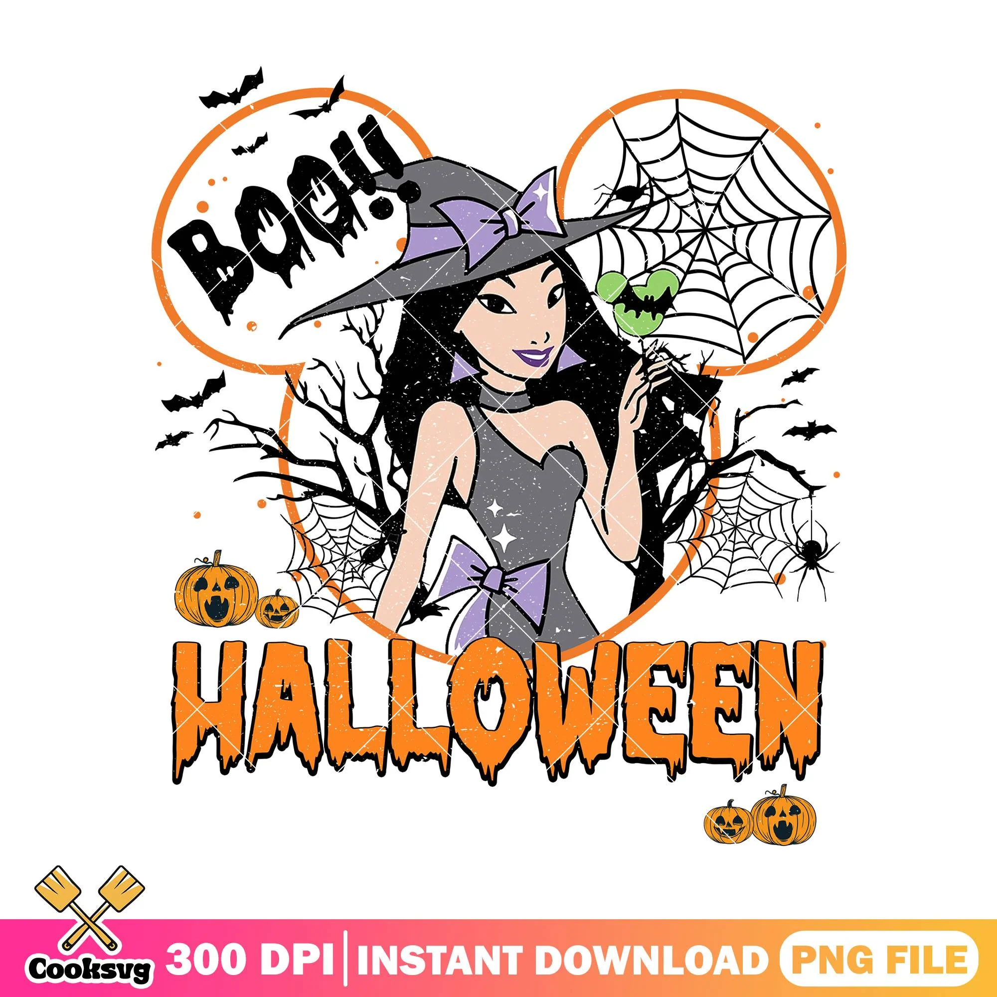 Witch mulan halloween png, halloween spirit png, disney mulan png