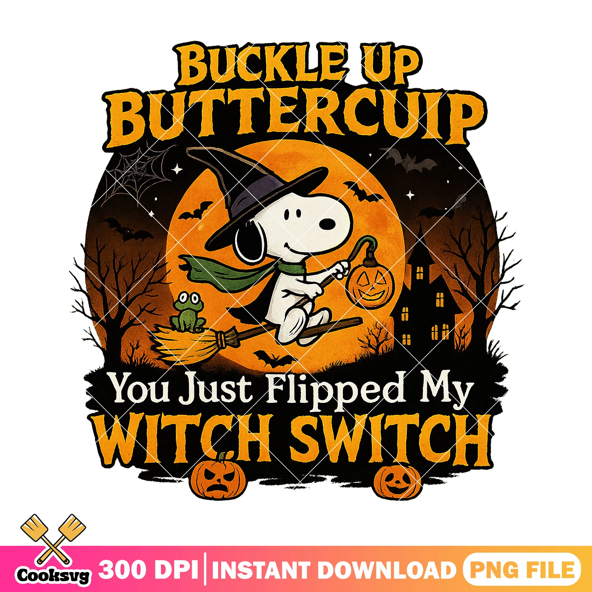 Witch switch snoopy png, happy halloween png, snoopy halloween png