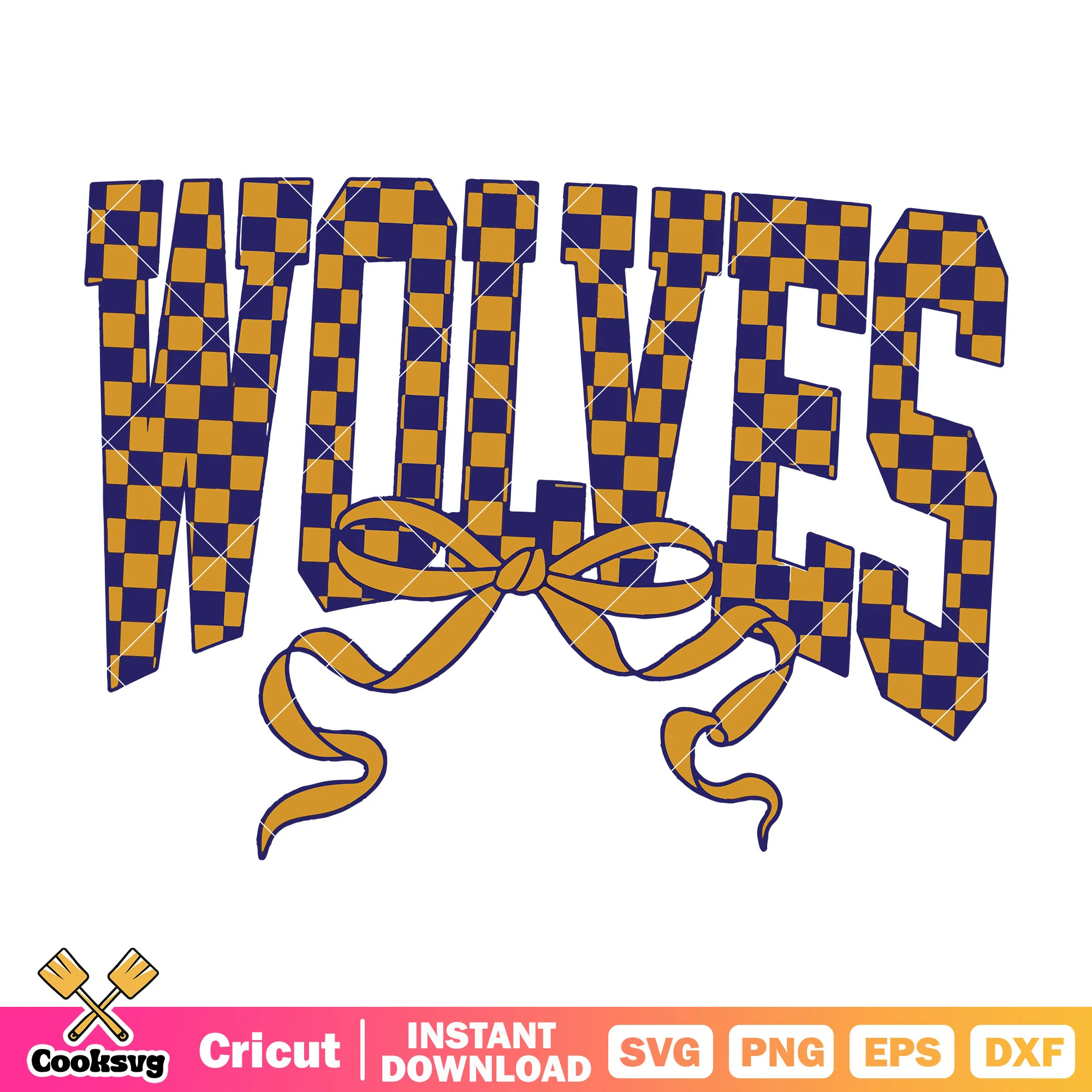 Wolves nba bow tie svg, Minnesota Timberwolves svg, game day svg