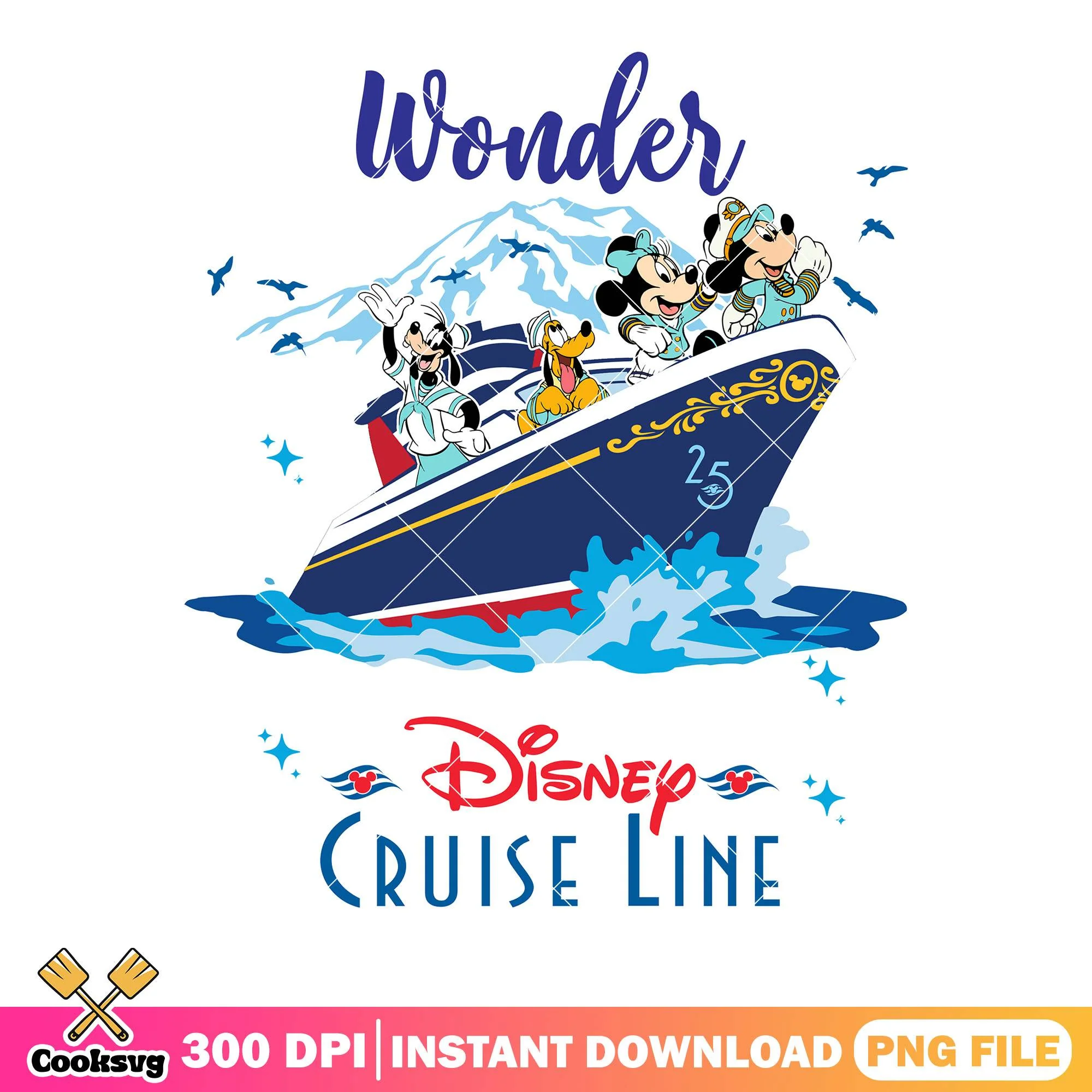 Wonder cruise line png, mickey and friends png, disney cruise mickey png