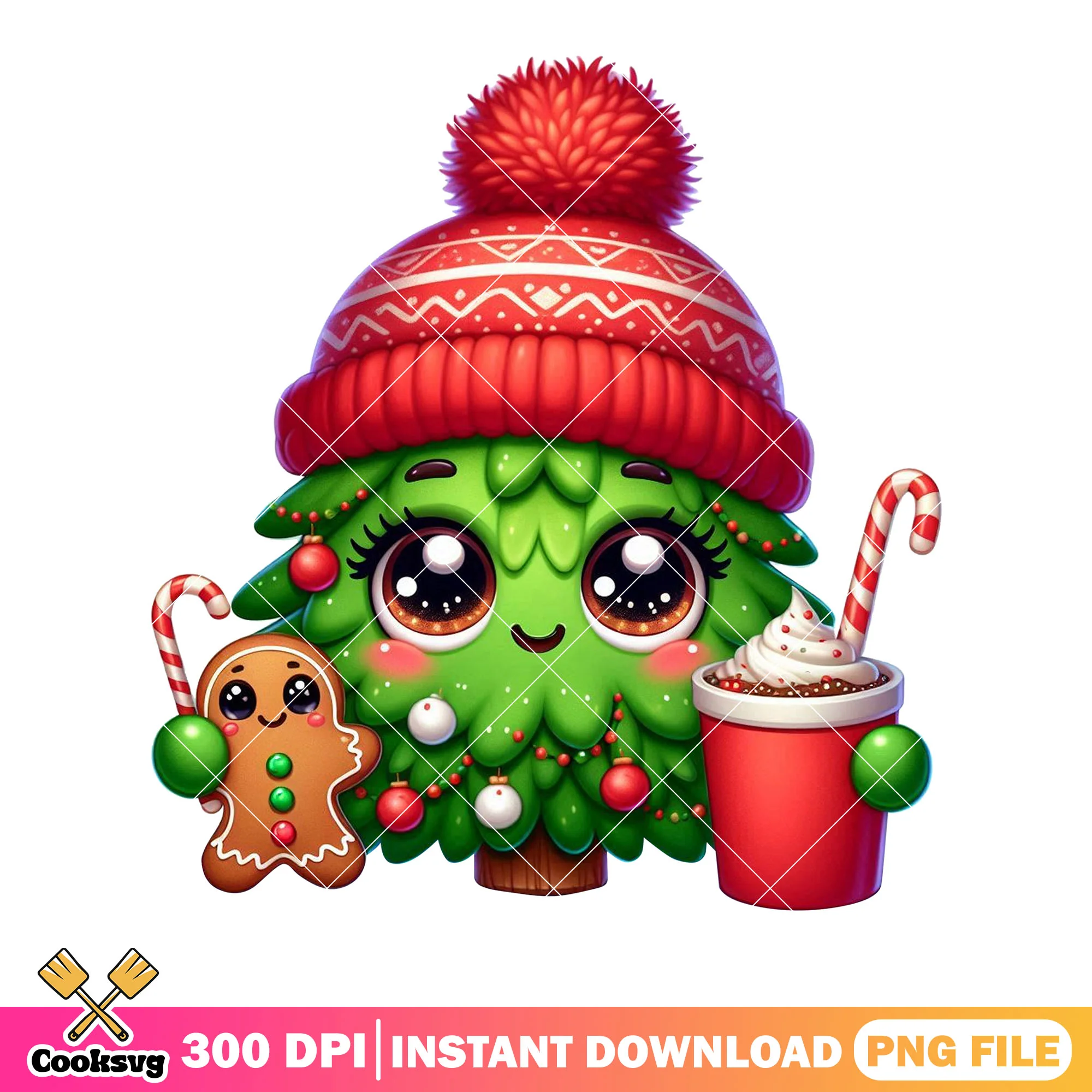 Xmas beani christmas tree png, christmas vibes png, xmas tree png