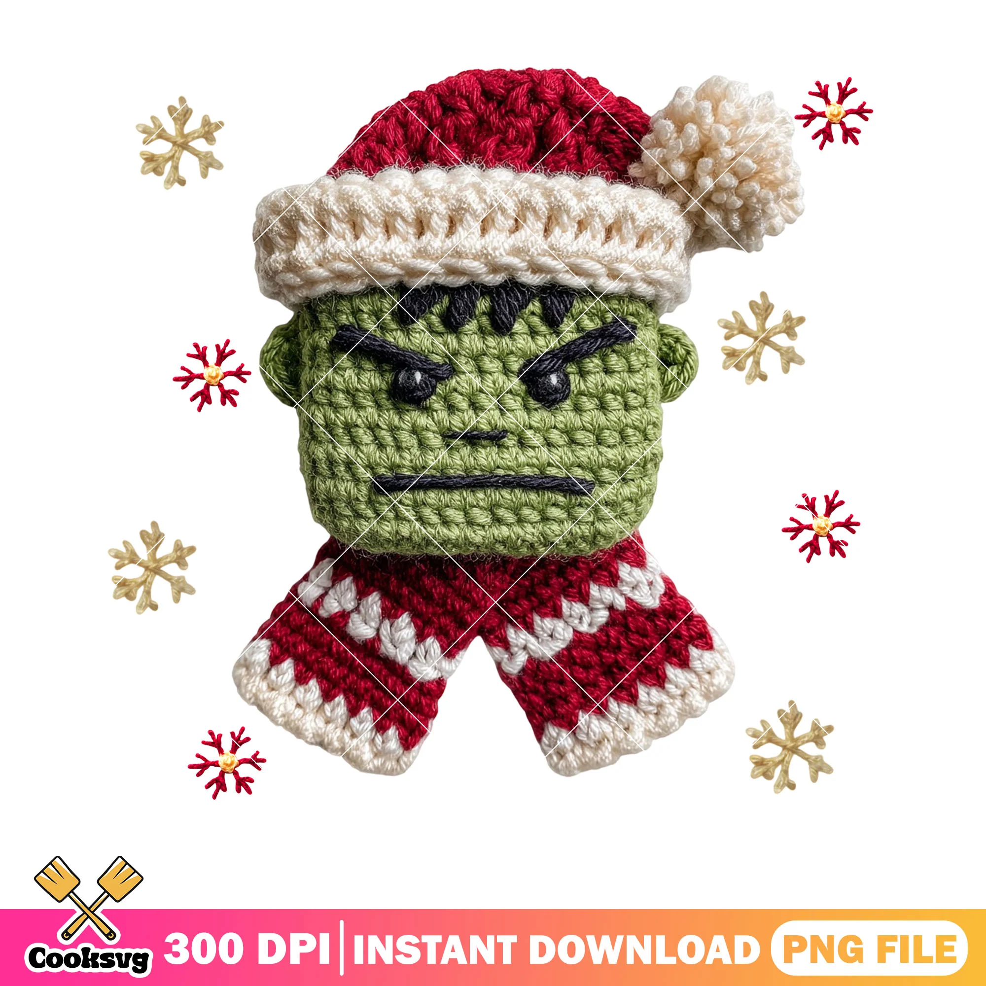 Xmas Hulk monster png, marvel christmas png, santa claus costume png