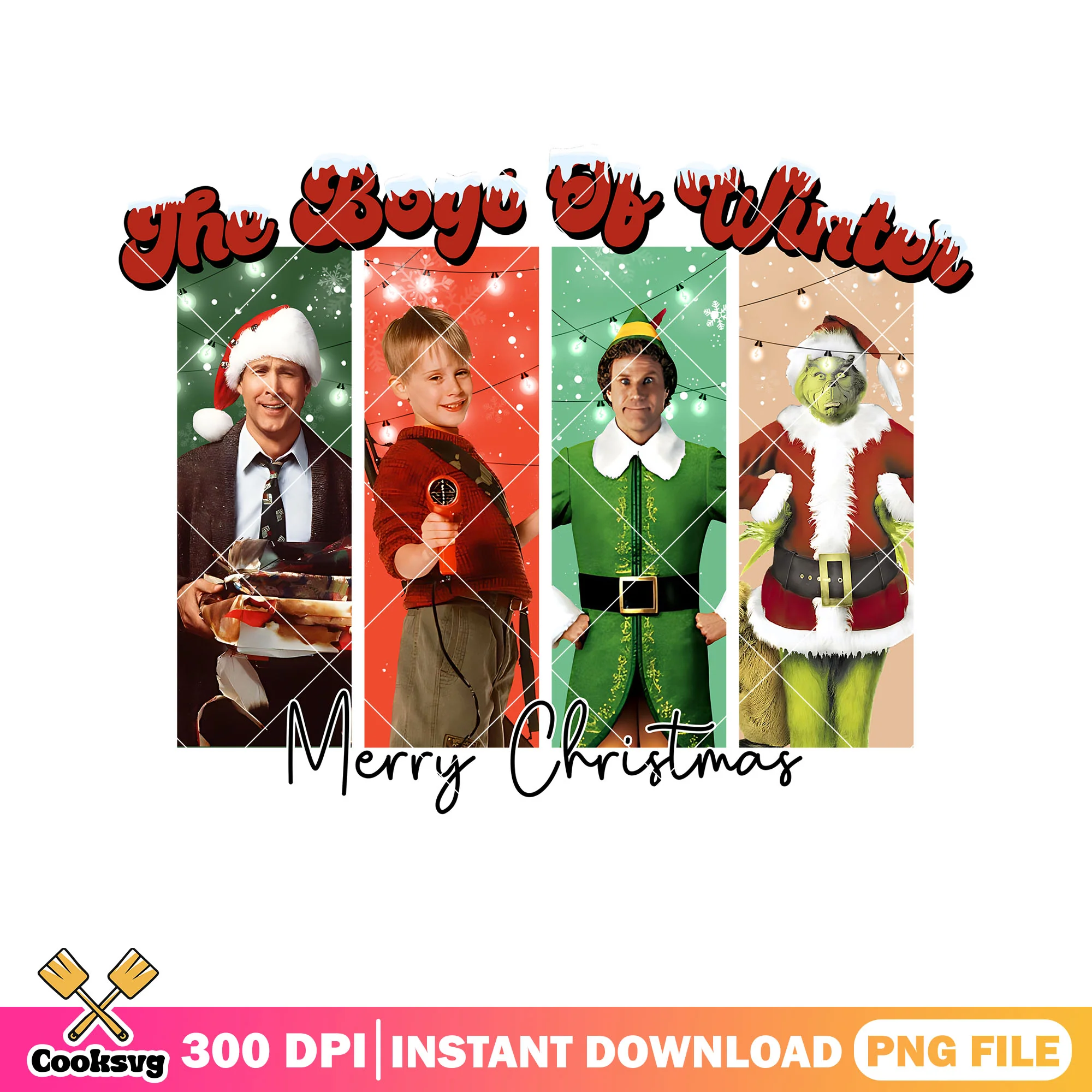 Xmas movies christmas png, home alone png, santa claus hat png