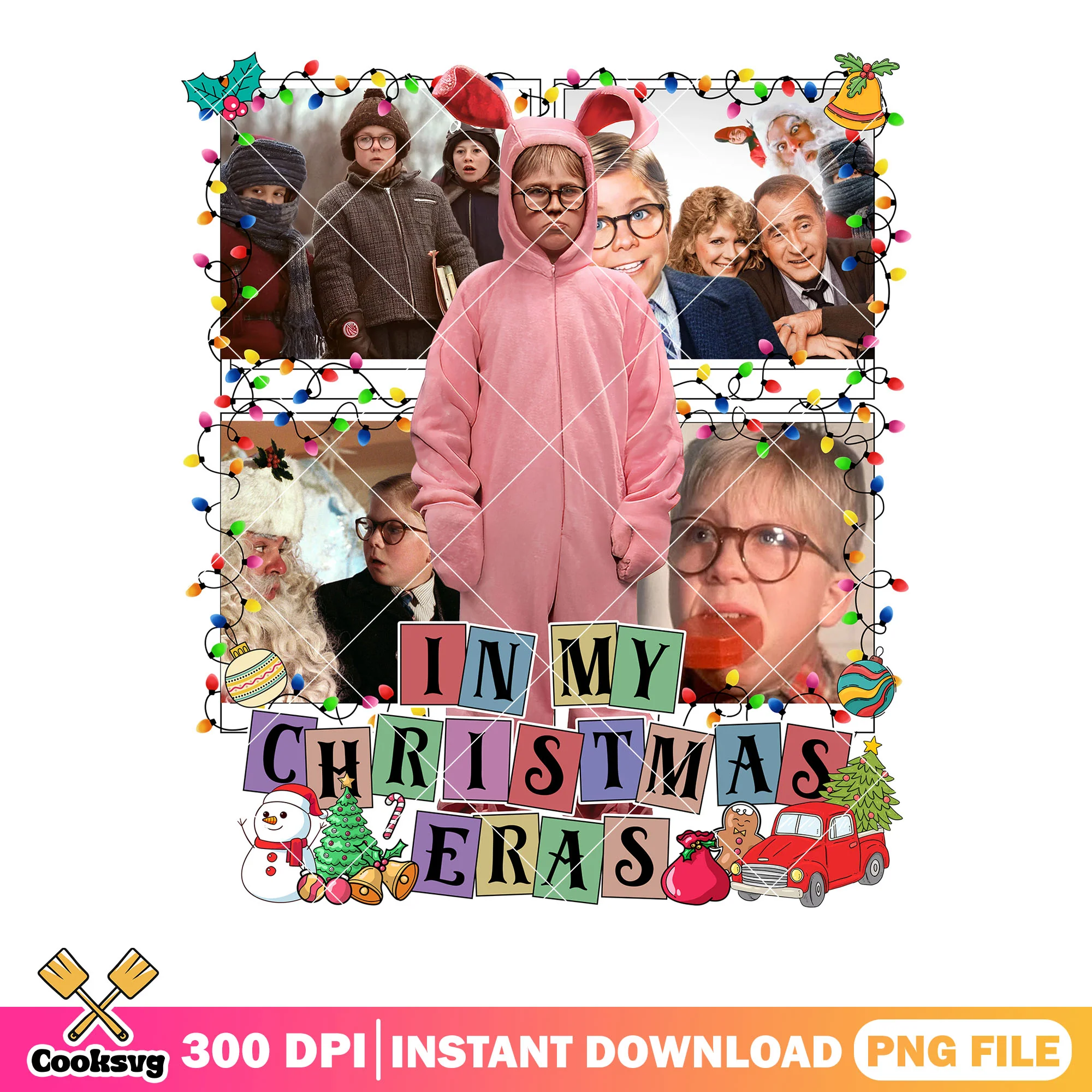 Xmas ralphie toy gun png, christmas tree png, a story christmas png
