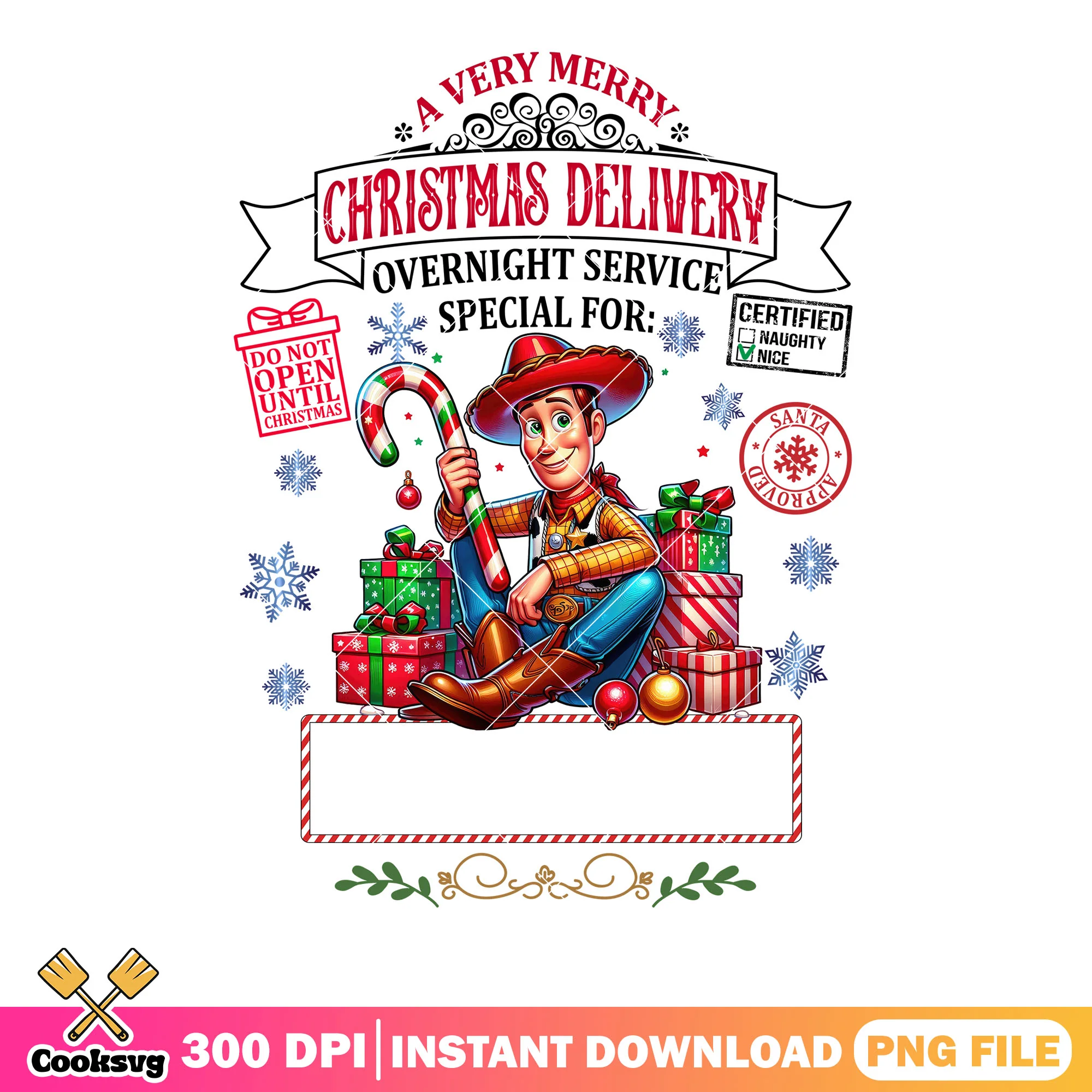 Xmas toy story presents png, disney christmas png, woody png