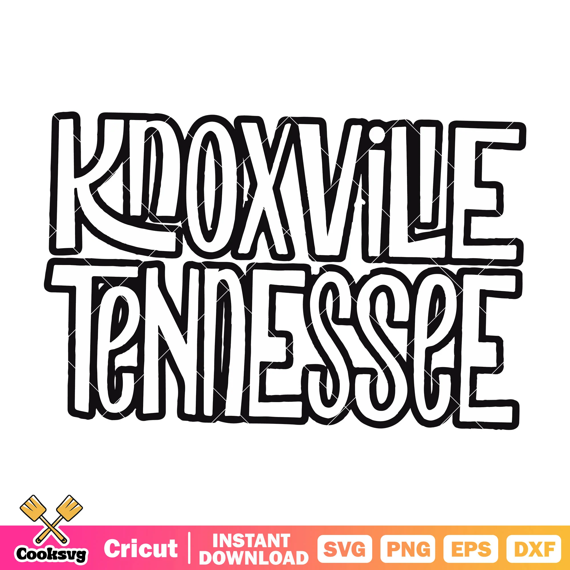 Y2K Knoxville Tennessee svg, Tennessee svg, Knoxville svg