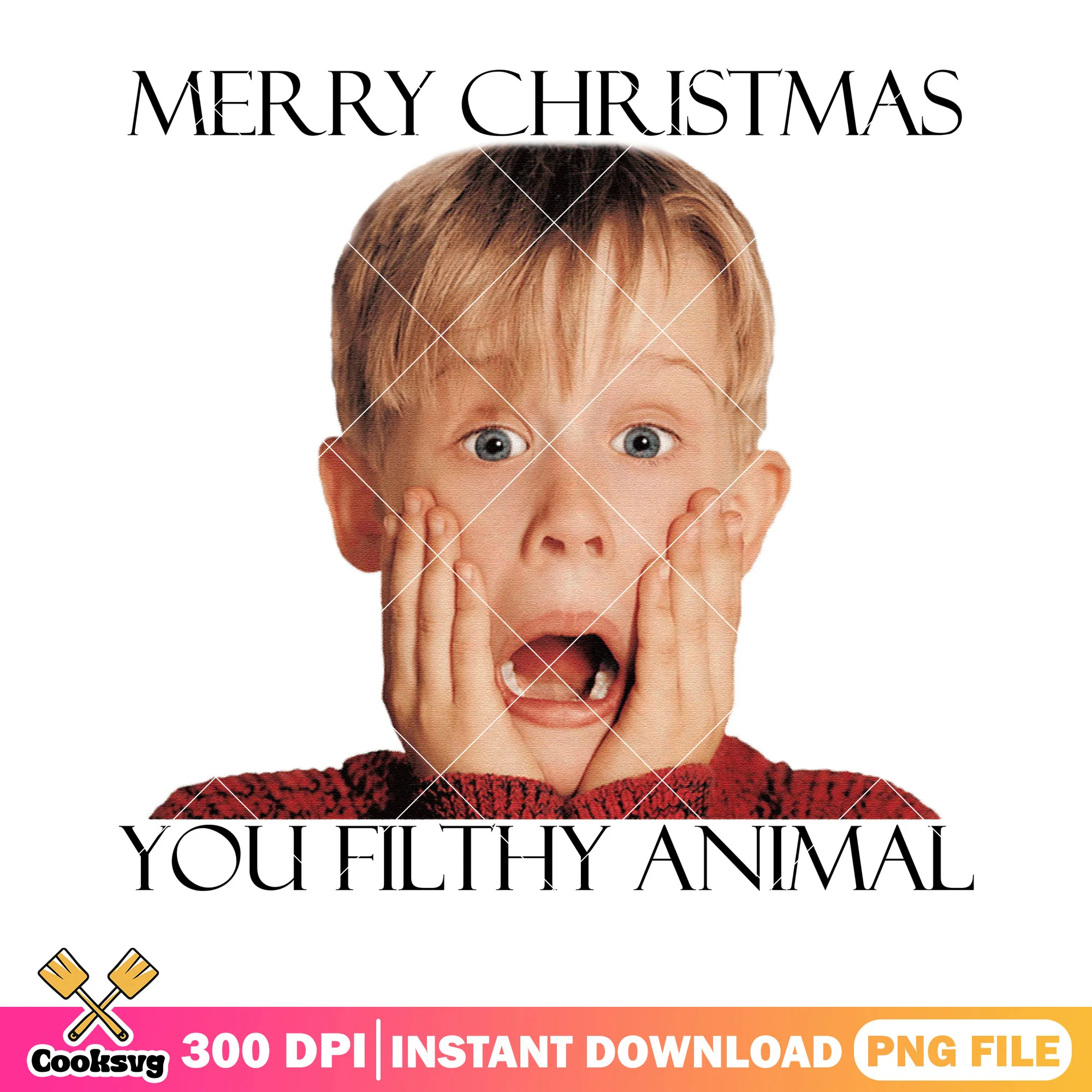 You filthy animal png,merry christmas home alone png, kevin funny png
