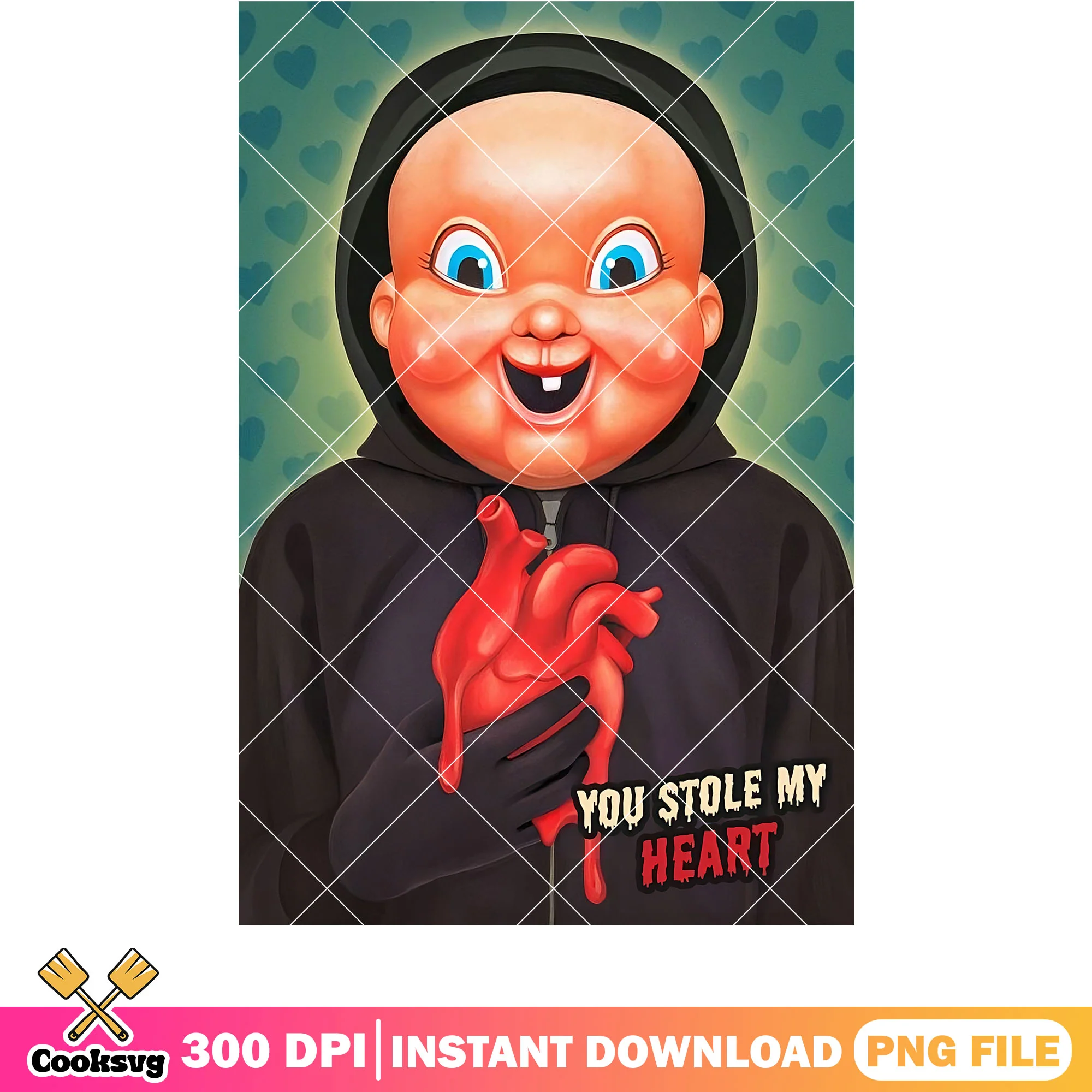 You stole my heart horror valentine png, horror valentine png
