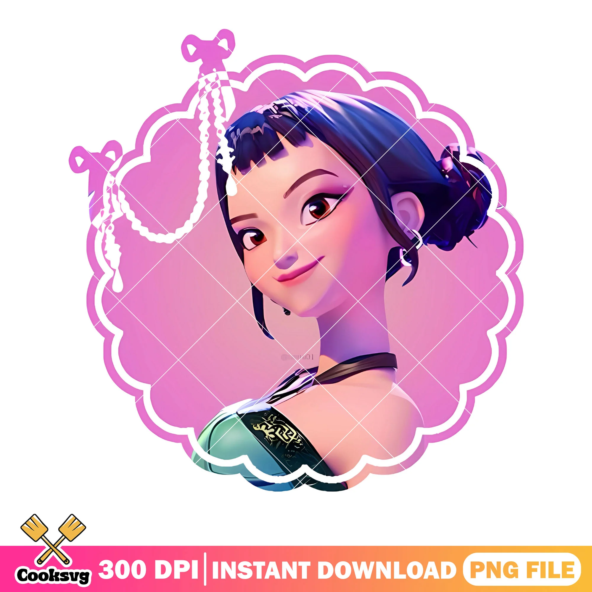Zoey background pink logo png, zoey pink png, anime pink zoey png