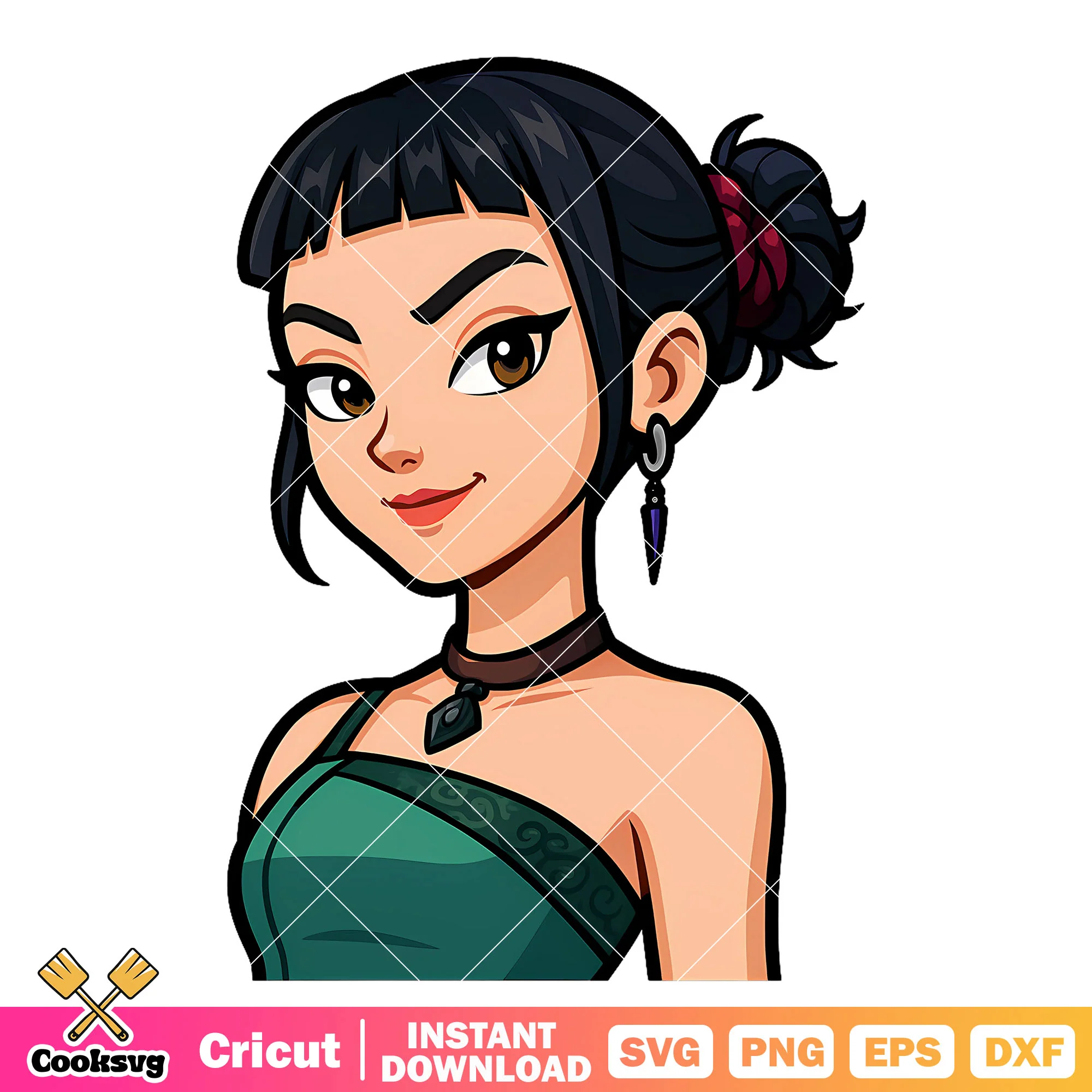 Zoey profile photo svg, zoey huntrix svg, huntrix member svg